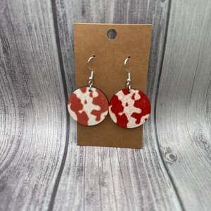 Cowhide Dangle Earrings